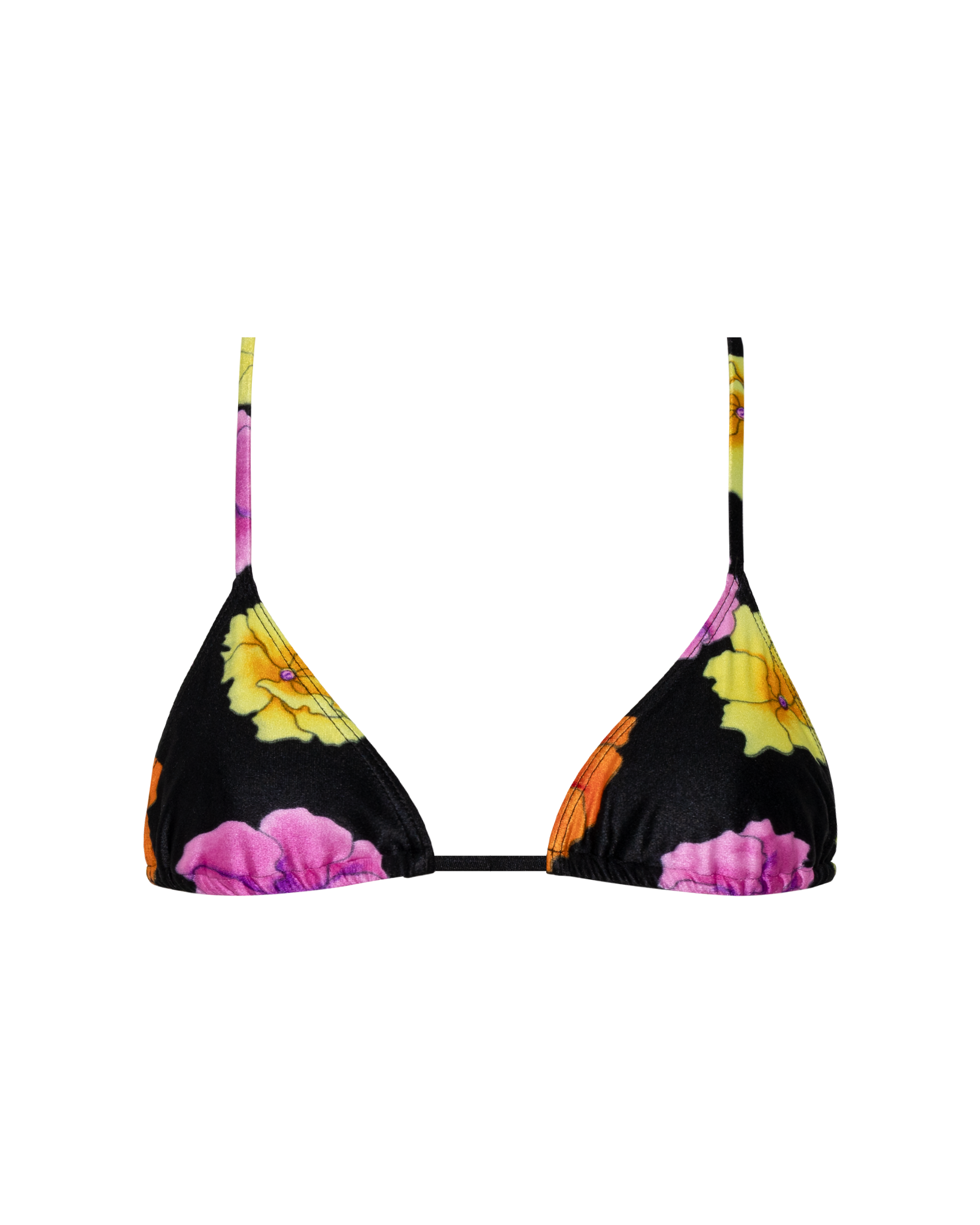 floral triangle swimwear top for women